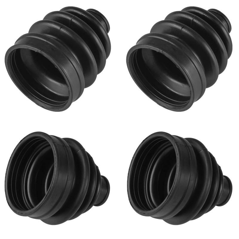 Caltric 2 Front Axle Inner Outer CV Boot Kit for