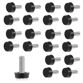 Threaded Adjustable Furniture Level for Furniture Legs, Galvanized Steel Sliding Furniture Straightener for Tables, Chairs, Cabinets, Patio Furniture Workbench Legs (20 Pack, M6*0.7in/18mm)