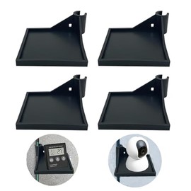 Newyuan Grow Tent Corner Shelf, Grow Tent Accessories, Grow Tent Shelves for Space of Hygrometer Camera and Planting Equipment, for Grow Tent Pole 16 mm (4, Black)