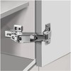 180 Degree Frameless Cabinet Doors Hinges, Concealed Hydraulic Adjustable Mounting,