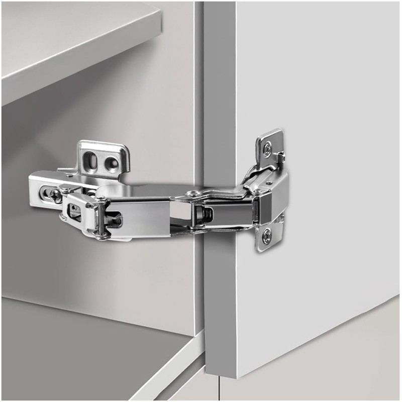 180 Degree Frameless Cabinet Doors Hinges, Concealed Hydraulic Adjustable Mounting,