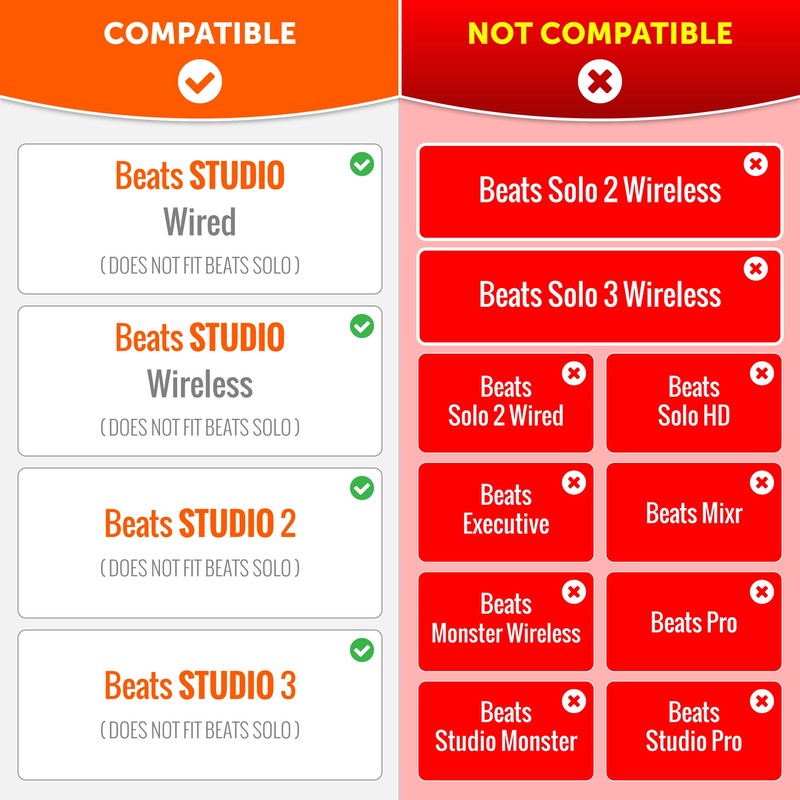 WC Wicked Cushions Replacement Ear Pads for Beats Studio 2