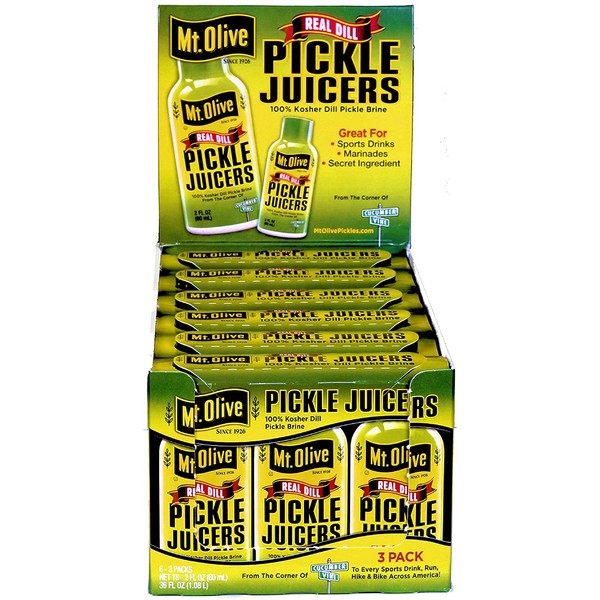 Mt. Olive Pickle Juicers Kosher Dill Pickle Brine, 2 Ounce Bottle, 18 Count