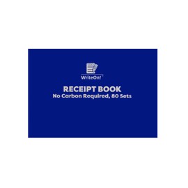A6 Receipt Book NCR No Carbon Required - 1-80 Half Size