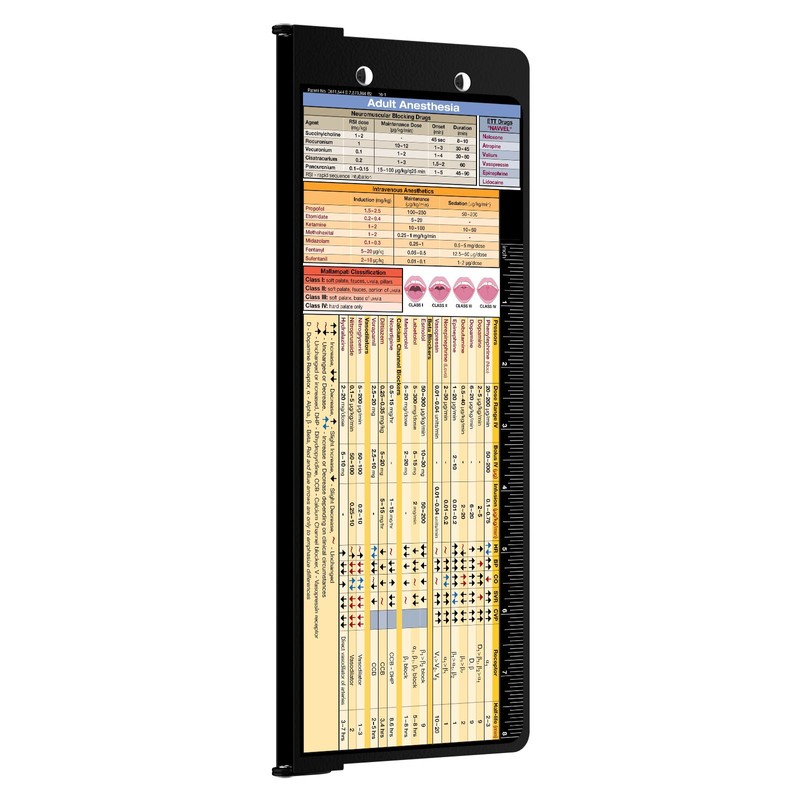 Whitecoat Clipboard® Vertical - Black Anesthesia Edition