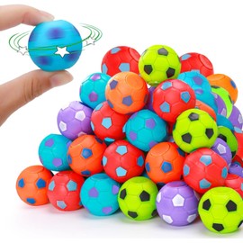 40 Pcs Football Soccer Fidget Toy, Party Bag Fillers Toys for Kids Spinner Balls Bulk Toys, Goodie Bag Pinata Stuffers Classroom Prizes Treasure Carnival Bulk Gifts Bags for Boys Girls Toddler