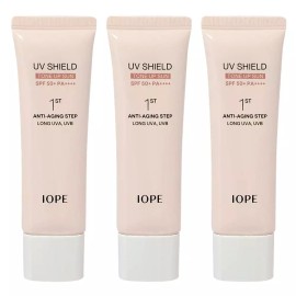 IOPE 아이오페 유브이 쉴드 톤업 선 선크림 UV SHIELD 50ml 3개 IOPE UV Shield Tone Up Sun Cream 50ml 3pcs