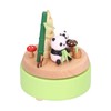 Panda Shaped Music Box Desktop Wooden HandiCraft Ornament for Valentine's