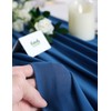 B-COOL Blue Table Runners Chiffon Table Runner 27x120 inch Wedding