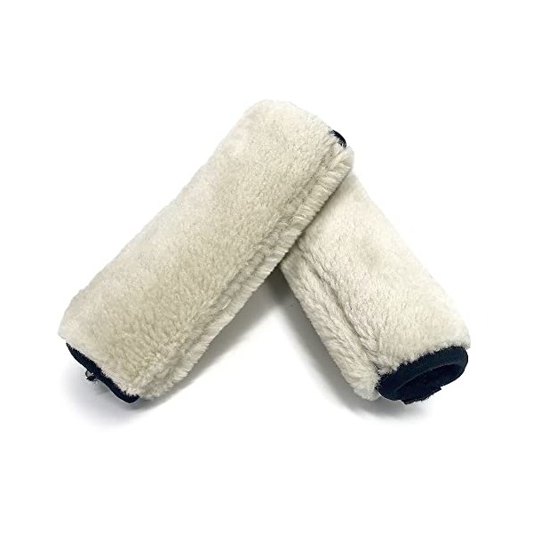 Top Glides PlushGrips Fleece Walker Grip Covers - Beige - 1 Pair
