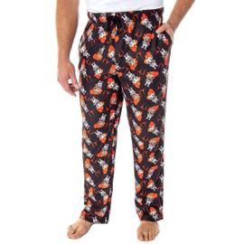 INTIMO IT The Movie Men's Pennywise The Clown Character All-Over Print Horror Movie Sleep Pajama Pants Loungewear (Medium)