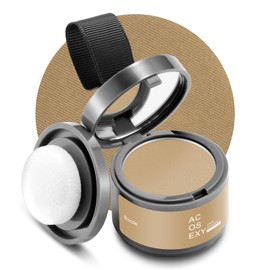 Acosexy Root Touch Up Powder for Women and Men - Hairline Shadow Coverage, Gray Hair Touch Up for Eyebrows, Beard Line, and Bald Spots (Blonde)