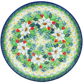 Polish Pottery 10½-inch Dinner Plate made by Ceramika Artystyczna (Twinkle Stars Theme) Signature UNIKAT + Certificate of Authenticity