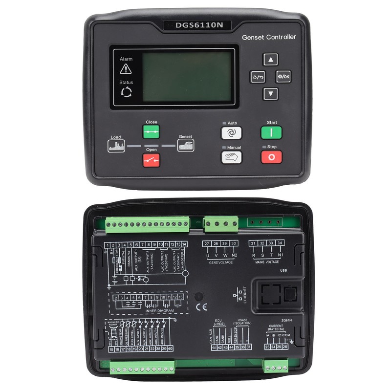 Generator Control Panel Automatic High Accuracy LED Generator Genset Controller