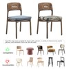 Granbey Teal Gold Stripes Dining Chair Seat Covers Set of