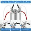 Dbgogo 2.5 Gallon Cleaning Keg Beer Line Cleaner Keg, 304