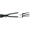 Bessey D341-40 45 Degree Curved Seaming Pliers, Black, 40 mm