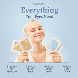 Under Eye Gel Patches - Eye Masks Skincare - 24 Under Eye Patches - Under Eye Masks for Puffy Eyes & Eye Masks for Dark Circles Eye Pads Duo - Eye Bags Remover Collagen Eye Patches for Puffy Eyes
