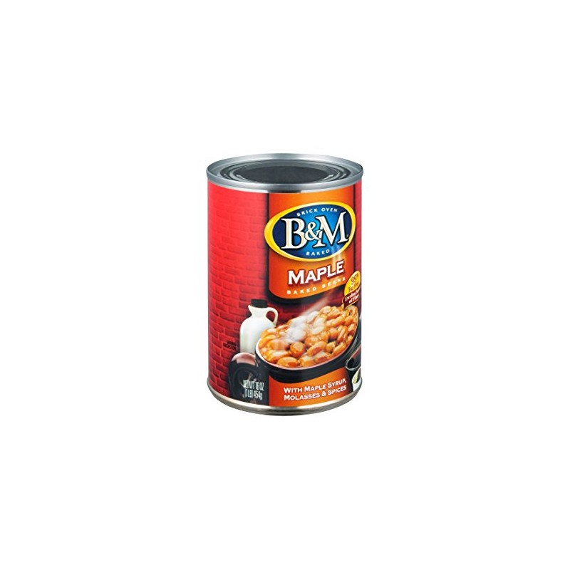 B&M Baked Beans, Real Maple Flavor, 16 Ounce