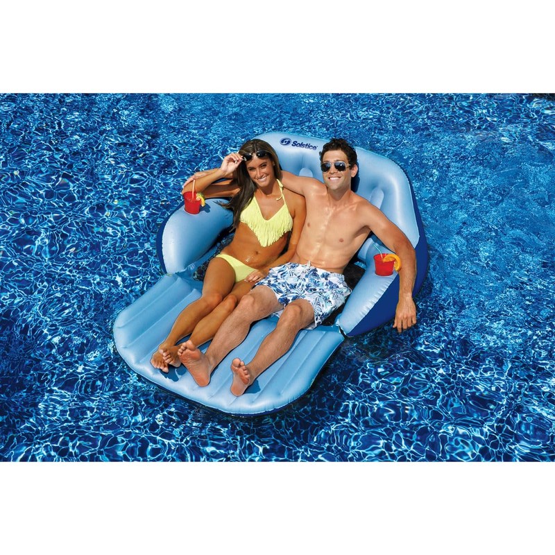 SOLSTICE Inflatable Pool Lounger Float for Relaxation – Raft for