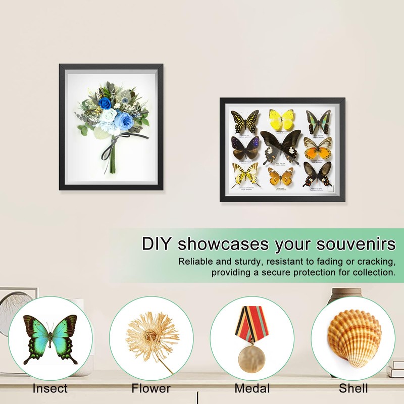 Shadow Box Picture Frame Wall Mounted Shadow Box Display Cases