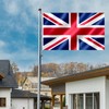 UK Flag 90 x 150 cm British Flag with Brass