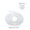 PATIKIL 8 mm Briolette Rondelle Glass Beads, 340Pcs/5Strands Small Round