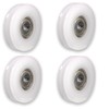 ATOPLEE 4pcs Round Groove Nylon Pulley Wheels Roller for Slide