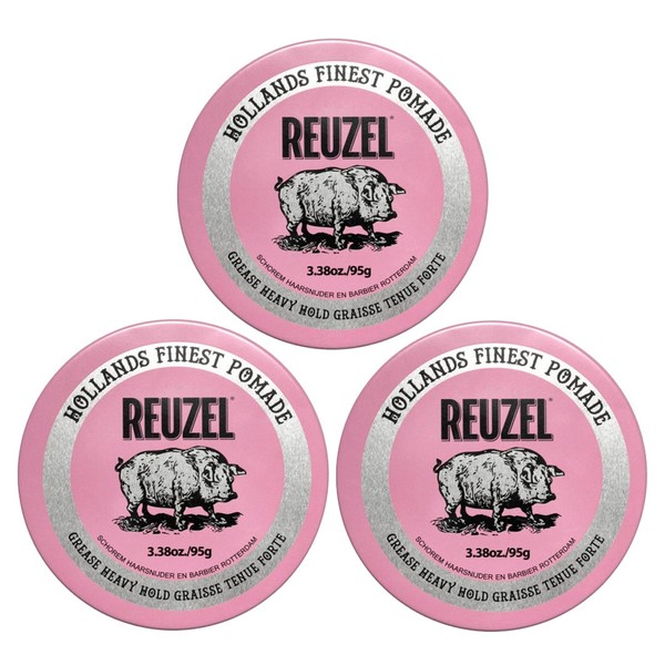 Reuzel Pink Pomade 95g Trio Bundle