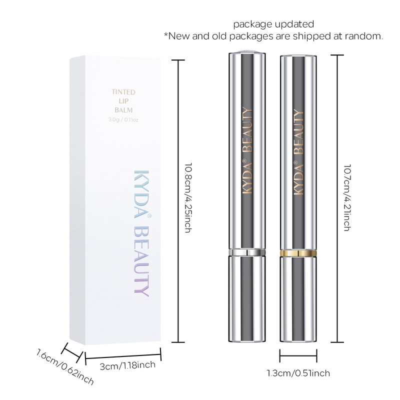 KYDA Honey Lipstick Tinted Lip Balm, Sheer Black Hydrating Honey