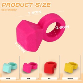 16 Pcs Ring Erasers, Funny Cute Rubber Erasers, Ring-Shaped Pencil Eraser for Teachers, Office Use