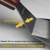 Professional Metal Spatula for Cast Iron Skillets and Flat Top
