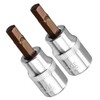 TA-VIGOR 2Pcs Hex Bit Socket, 3/8" Drive x H6 (6mm)
