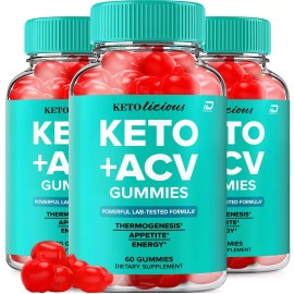Ketolicious (3 Pack) Ketolicious Keto ACV Gummies Supplement – Keto licious Vitamin B12