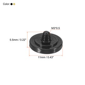 PATIKIL Camera Shutter Button 2 Pcs Soft Shutter Button Pure Copper Camera Button Concave Black/Golden