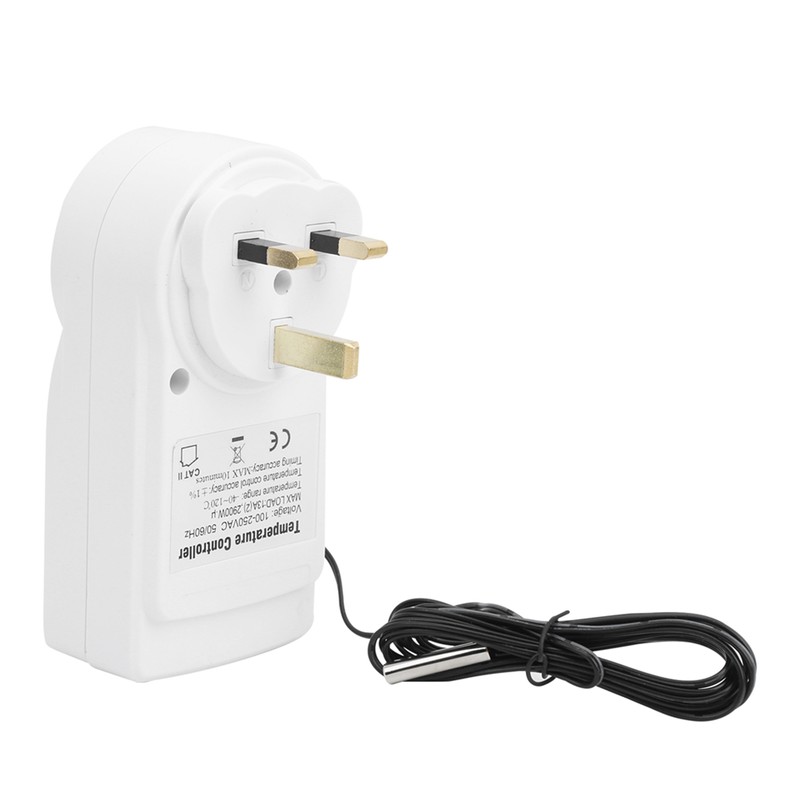 Digital Thermostat Socket Temperature Control with Timer Switch Sensor Probe
