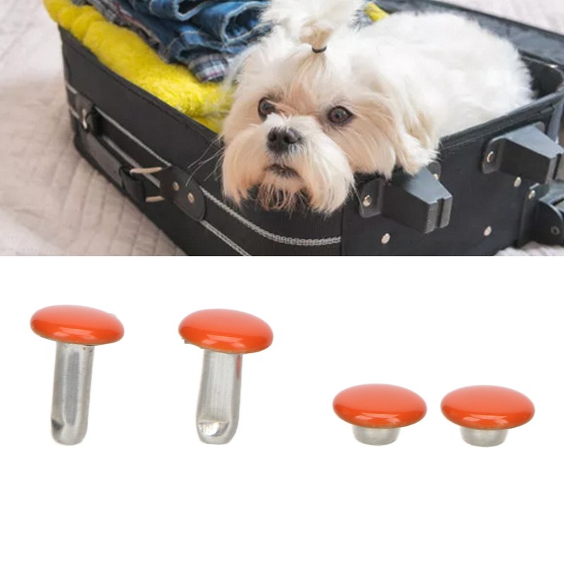 500 Sets Metal Studs Rivets 6x8mm Iron High Hardness Strong