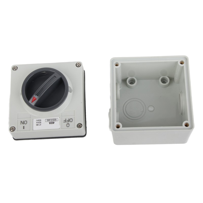Outdoor Waterproof Switch Socket Isolation Dustproof Rotary OnOff Buttons Indicators
