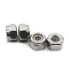 100PCS #8-32 Nylon Insert HEX Lock NUT A2 Stainless by