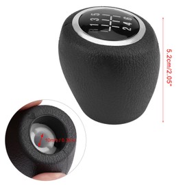 CYSFETENA Premium ABS Black Cruze Shift Knob Trim, Unique Stylish Cruze Car Gear Shift Cover, Ergonomic Design 6 Speed Gear Stick Shift for Cruze 2008-2012