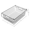 Home-Complete Nesting Storage Bins Stackable Wire Baskets, Set of 2,