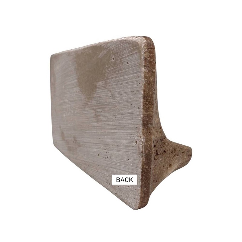 Tenedos Premium Classic Noce Brown Travertine Resin Soap Dish Holder