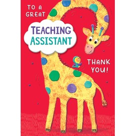 Piccadilly Greetings Great Teaching Assistant Thank You Teacher Card - 7 x 5 inches