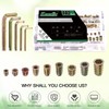 Reppkyh 130 Pieces Metric Threaded Insert Nuts Assortment Tool Kit