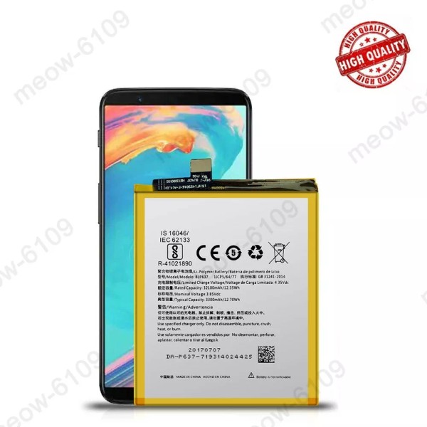 Unbranded New Replacement Battery BLP637 For OnePlus 5/5T A5000 A5010