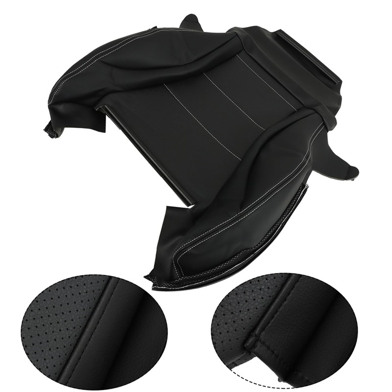 WFLNHB Artificial Leather Front Driver Side Bottom Seat Cover Black