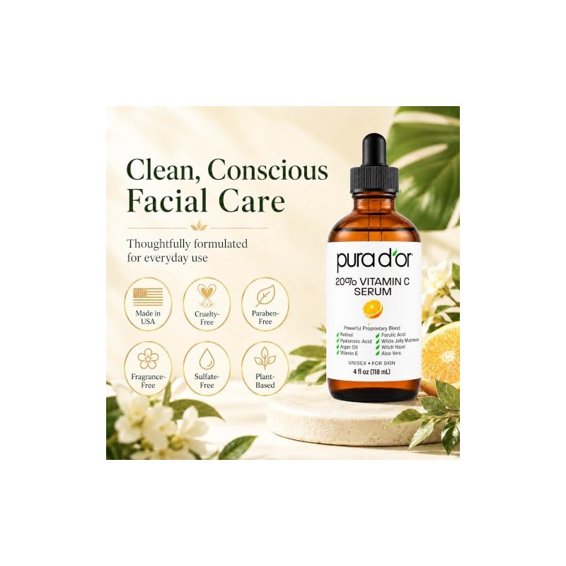 Pura Dor Vitamin C Serum, 4 Ounce