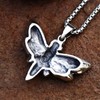 Bray Wyatt The Fiend Stainless Steel Moth Logo Pendant Necklace
