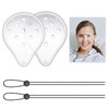 2 Pcs Transparent Eye Shield After Surgery, 9 Hole Plastic