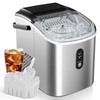 EUHOMY Ice Maker Countertop, Portable Ice Machine with Carry Handle,